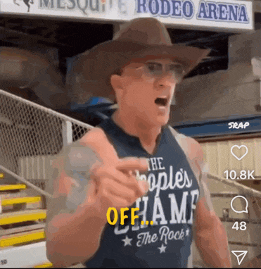 a man wearing a cowboy hat and a shirt that says people 's champ