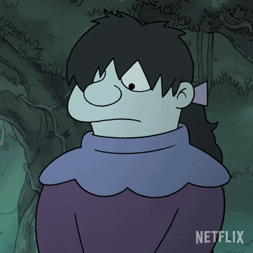 a cartoon character with netflix written on the bottom right