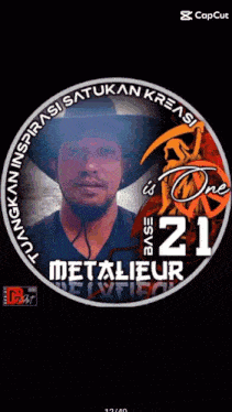 a circle with the number 21 in the center