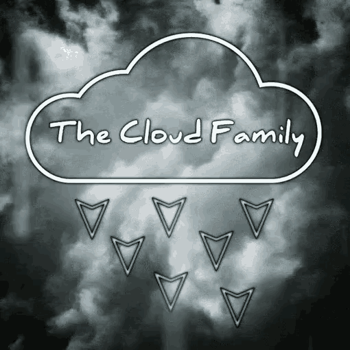 a picture of a cloud with the words the cloud family