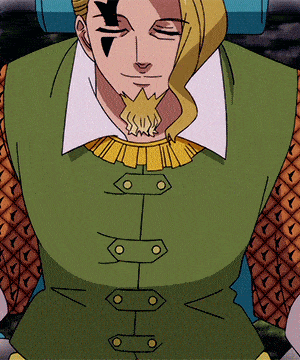 a man with a beard wearing a green vest