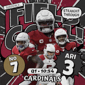 Arizona Cardinals (3) Vs. New Orleans Saints (7) First Quarter GIF - Nfl National Football League Football League GIFs