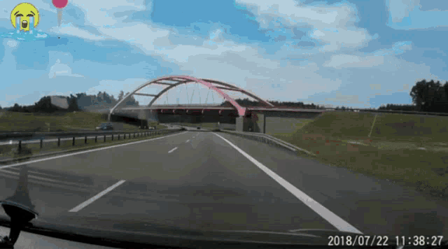 a screenshot of a highway taken on july 22 2018