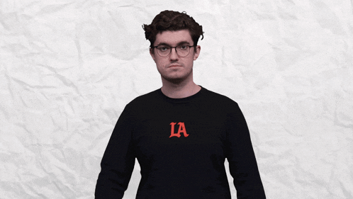 a man giving a thumbs up with the words " it 's never chalked " below him