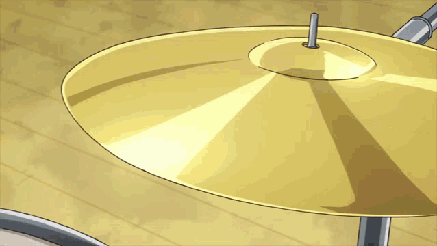 a person is playing a drum in a cartoon