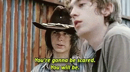 Carl The Walking Dead GIF - Carl The Walking Dead Youre Gonna Be Scared GIFs