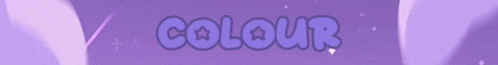 a purple background with the word colour in blue letters