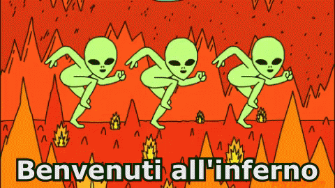 Inferno Benvenuti All'Inferno Alieni GIF - Hell Welcome To Hell Fire GIFs