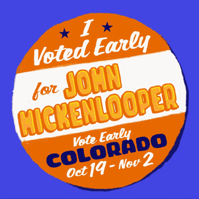 I Voted Early Vote Early Colorado GIF - I Voted Early Vote Early Colorado Oct19nov2 GIFs