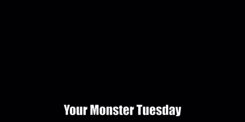 a close up of a woman 's face with the words your monster tuesday above her