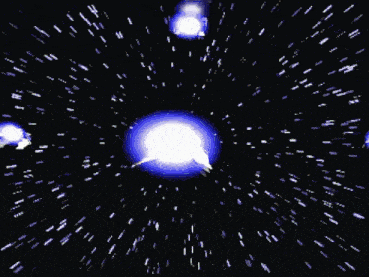 a black background with a purple glowing object in the middle