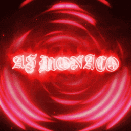 a neon sign that says as monaco in red