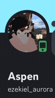 a picture of a person named aspen with a green phone icon