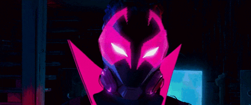 a close up of a person 's face with glowing eyes