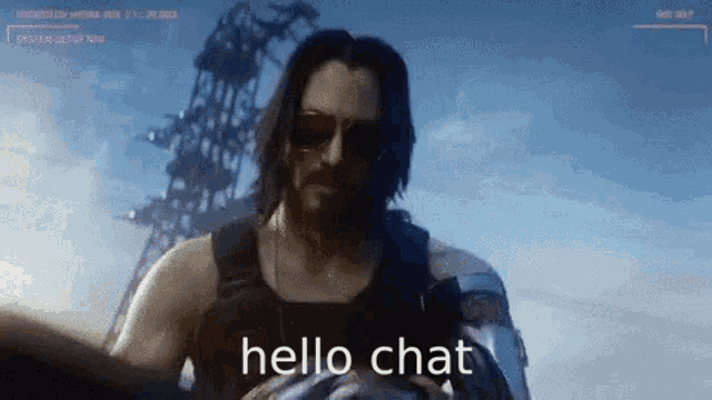 Hello Chat Cyberpunk GIF