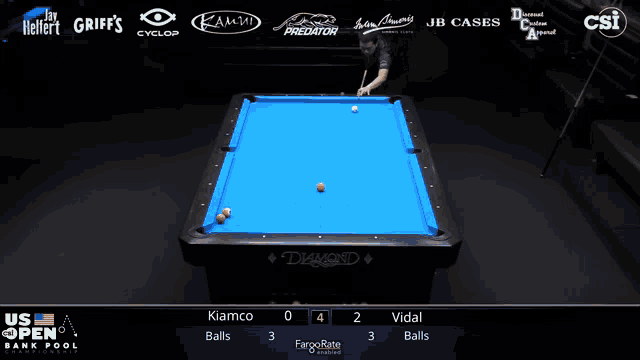 a pool table with the word diamond on the top