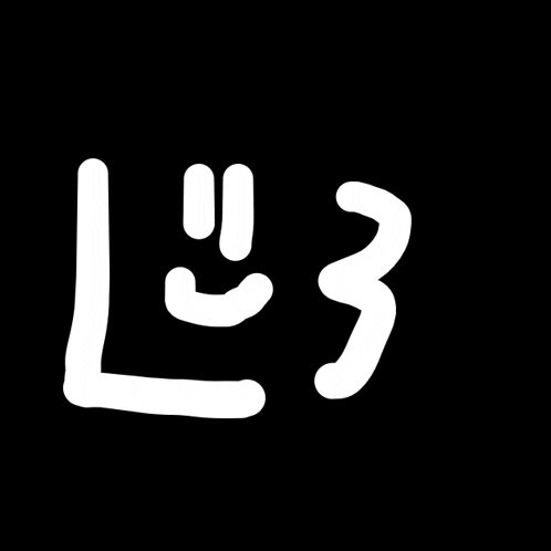 a black background with the letters l and 3 written in white