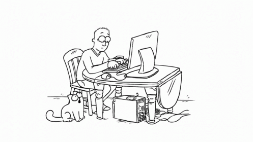 Simon'S Cat: Pay Attention To Me! GIF - Simonscat Cat Computer GIFs