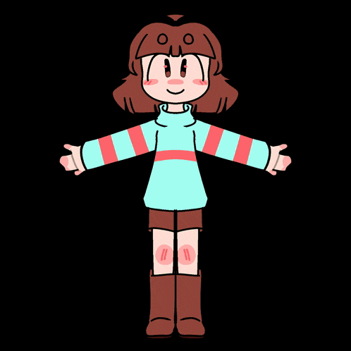 a cartoon girl is standing next to a flame