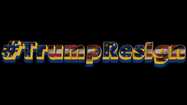 a sign that says trumpresign on it with a black background
