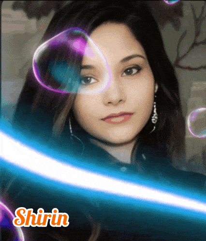 a picture of a woman with the name shiri on the bottom right