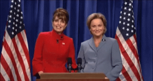 Sarah Palin Tina Fey GIF - Sarah Palin Tina Fey Amy Poehler GIFs