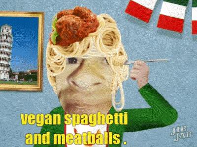 Vegan Meatballs Spaghetti GIF - Vegan Meatballs Spaghetti Vegan GIFs