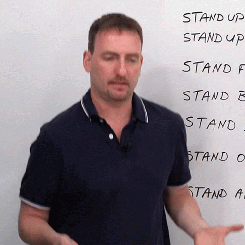 Stand Up Adam GIF - Stand Up Adam Engvid GIFs