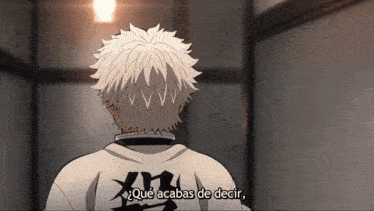 a cartoon character says " que acabas de decir " at the bottom of the screen
