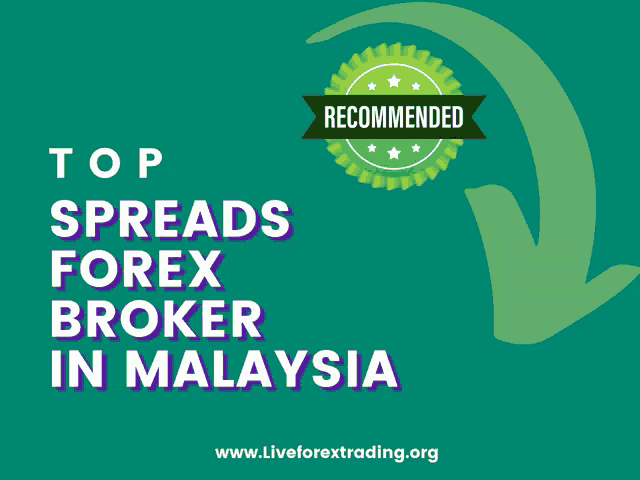 top spreads forex broker in malaysia with a green arrow pointing down