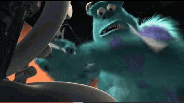 Monsters Inc Sully And Toilet Duck Fish Stick GIF - Monsters Inc Sully And Toilet Duck Fish Stick GIFs