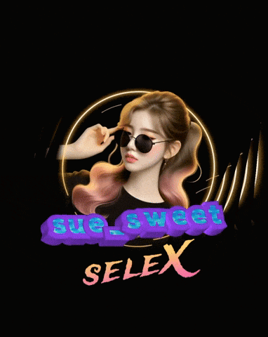 a girl wearing sunglasses is surrounded by the words selex