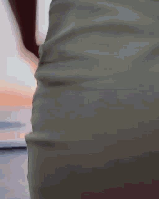 a close up of a person 's pants showing the texture of the fabric