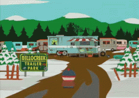 bellocreek trailer park is shown in this cartoon