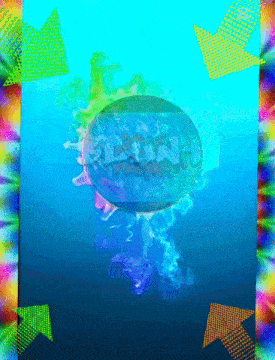 a painting of a jellyfish with the words best blunt written on it