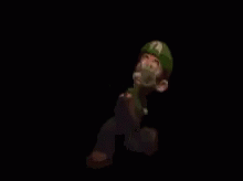 Luigi Darkness GIF - Luigi Darkness Tiptoe GIFs