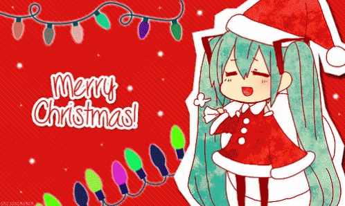 Miku Merry GIF - Miku Merry Christmas GIFs