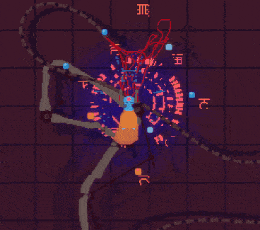 a pixel art drawing of a spider with chinese characters on the bottom