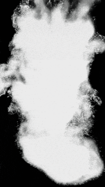 a black background with a white smoke coming out of it and a green emblem that says ' chronic ' on it