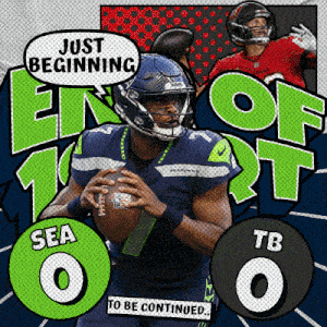 Tampa Bay Buccaneers Vs. Seattle Seahawks First-second Quarter Break GIF - Nfl National Football League Football League GIFs