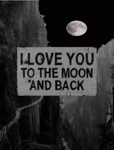 I Love You Love You To The Moon GIF - I Love You Love You To The Moon Moon GIFs