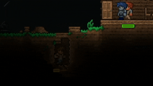 a screenshot of a video game with a green circle on the wall