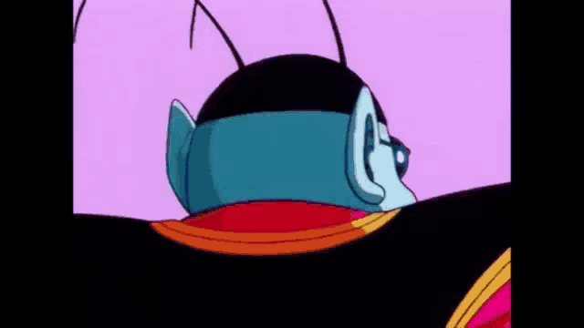 a cartoon character with glasses and a scarf around his neck .