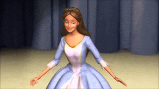 a barbie doll is wearing a blue dress