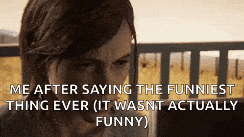 a picture of a woman with the caption me after saying the funniest thing ever ( it wasnt actually funny )