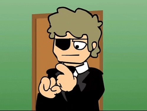 a cartoon of a man in a suit giving a thumbs down