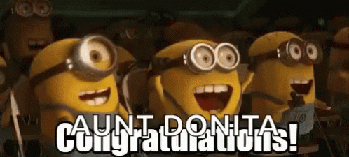Congratulations Minions GIF - Congratulations Minions Aunt Donita GIFs