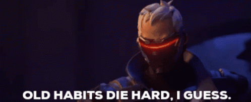 Overwatch Soldier76 GIF - Overwatch Soldier76 Old Habits Die Hard I Guess GIFs