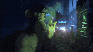 a monkey wearing a black hat that says raw