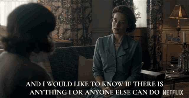 And I Would Like To Know If There Is Anything I Or Anyone Else Can Do Claire Foy GIF - And I Would Like To Know If There Is Anything I Or Anyone Else Can Do Claire Foy Queen Elizabeth Ii GIFs